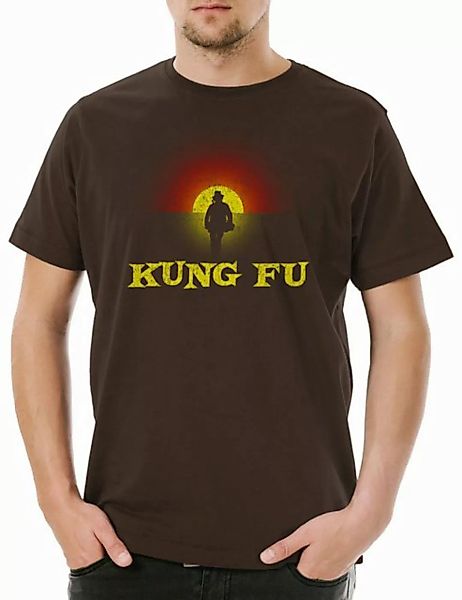 Urban Backwoods Print-Shirt Kung Fu Walking Silhouette Herren T-Shirt Marti günstig online kaufen