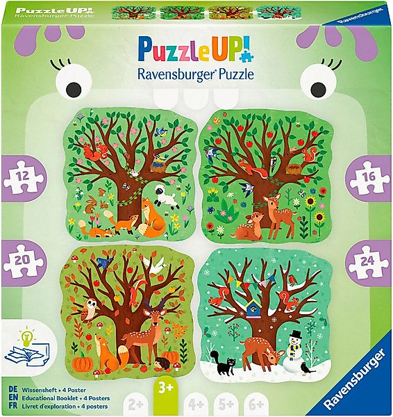 Ravensburger Puzzle PuzzleUP!, Vier Jahreszeiten, 72 günstig online kaufen