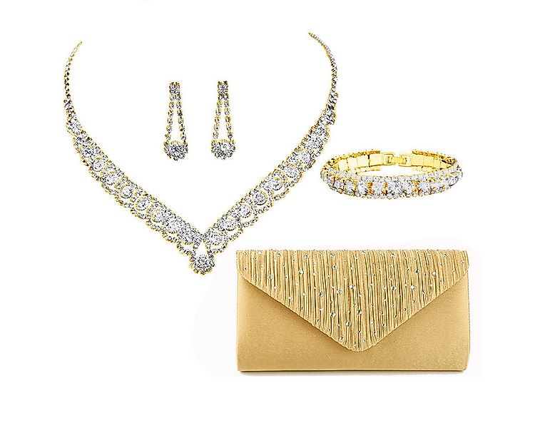 Coonoor Schmuckset Hochzeits- und Abendessen-Schmuck-Set, Halskette, Ohrrin günstig online kaufen