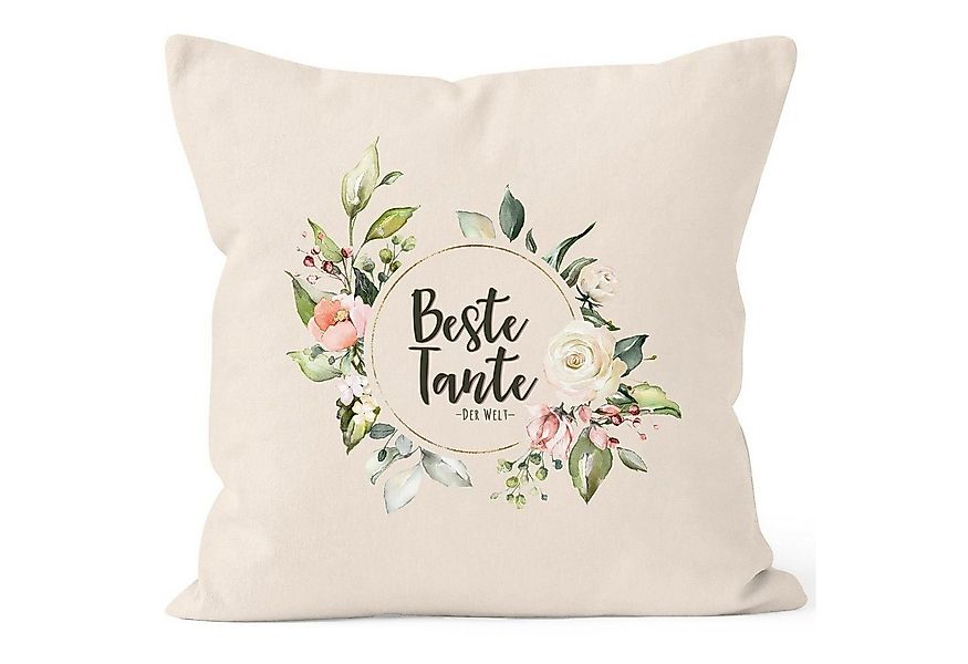 MoonWorks Dekokissen Kissen-Bezug Beste Tante der Welt Watercolor Geschenk günstig online kaufen
