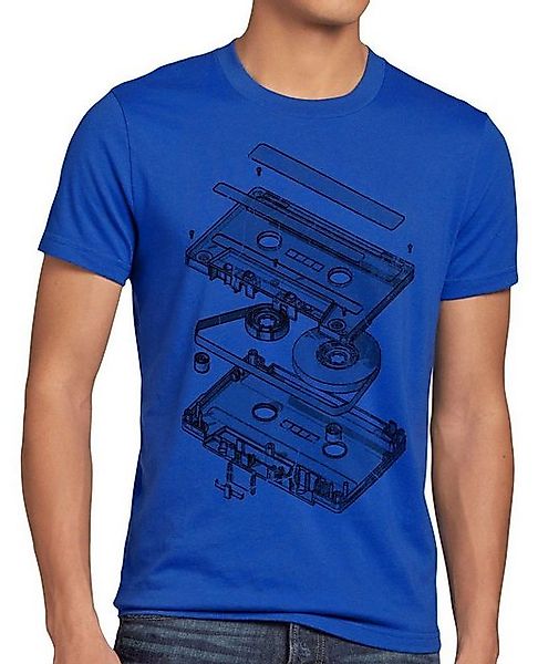 style3 T-Shirt Tape Kassette mc dj 3D turntable ndw analog disko cd 80er günstig online kaufen