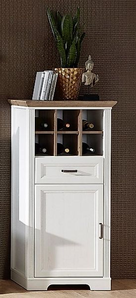 Innostyle Stauraumschrank Jasmin mit Weinregal günstig online kaufen