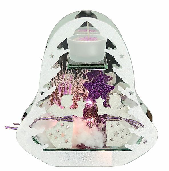 I.GE.A. Teelichthalter "Deko-Objekt mit LED Licht und Teelichtkerze" Mit Ta günstig online kaufen