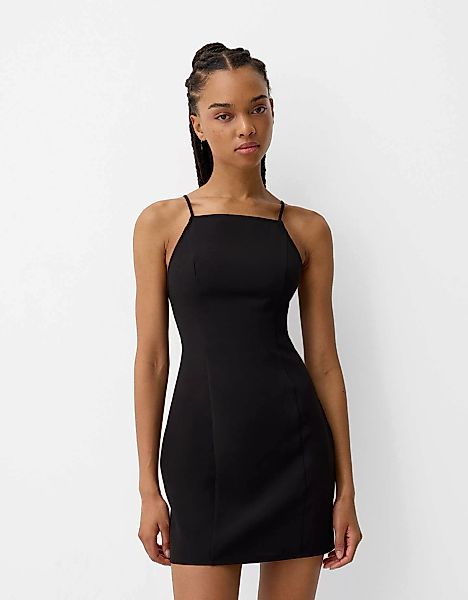 Bershka Rustikales Minikleid Damen L Schwarz günstig online kaufen