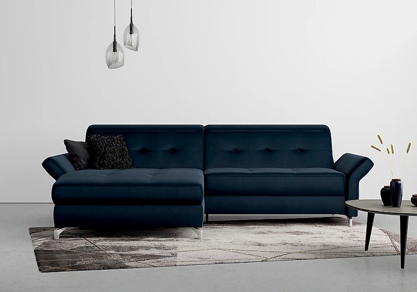 Home affaire Ecksofa "Maredo L-Form" Federkern, wahlweise auch mit Kopfteil günstig online kaufen