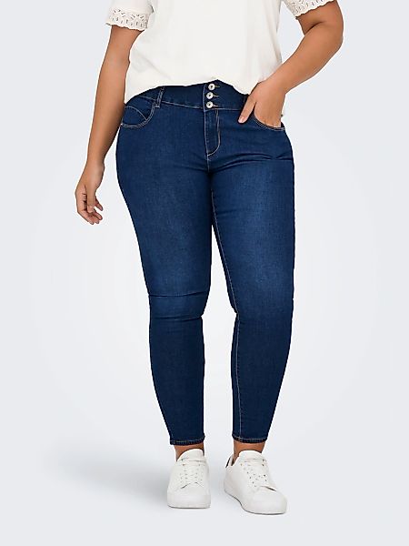 ONLY CARMAKOMA Skinny-fit-Jeans "CARANNA HW SKINNY ANK MBD DNM ANA" günstig online kaufen