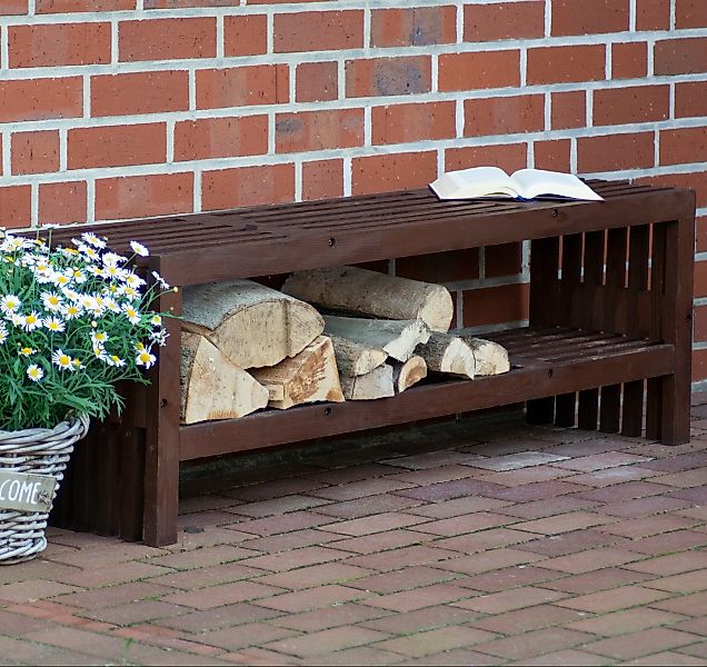 dobar Kaminholzregal Svensson, BxTxH:138x31x45 cm, Gartenbank günstig online kaufen