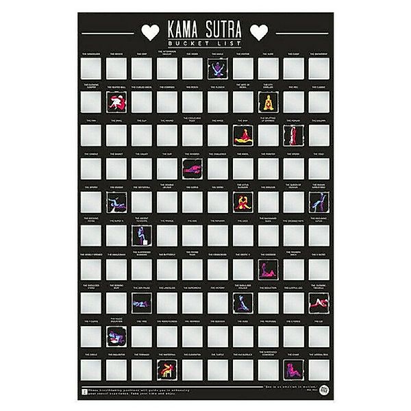 GIFT REPUBLIC Poster Bucket List, Kamasutra günstig online kaufen