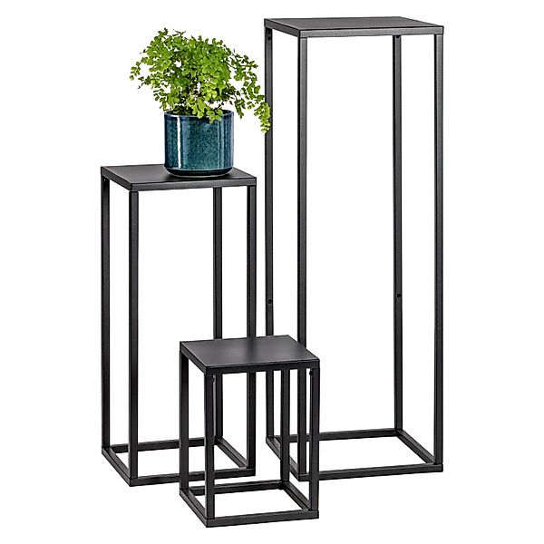 bremermann Blumenhocker Blumenhocker 3er-Set, Metall-Blumensäule, schwarz günstig online kaufen