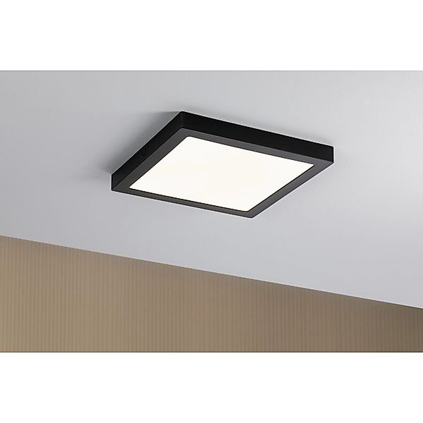 Paulmann LED-Panel Abia eckig 300x300 mm 22 W, 2.700 K, 3200 lm Schwarz mat günstig online kaufen