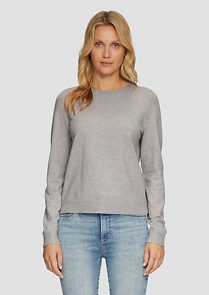 s.Oliver Strickpullover Weicher Pullover mit Rundhalsausschnitt aus Viskose günstig online kaufen