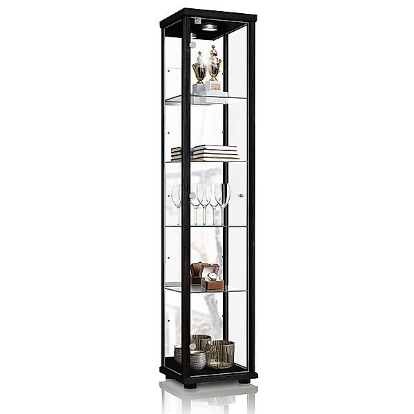 K-Möbel Glasvitrine C1083 (Glasvitrine (176x37x33 cm) günstig online kaufen
