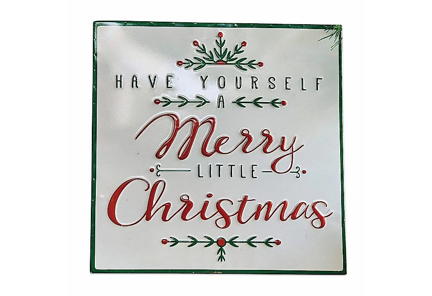 Mirabeau Weihnachtsfigur Deko-Schild Merry Merry weiß (kein Set, kein Set) günstig online kaufen