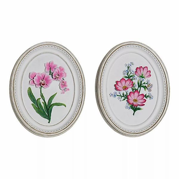 Deko-figur Dkd Home Decor Harz Blomster (2 Pcs) (17 X 2.5 X 21.6 Cm) günstig online kaufen