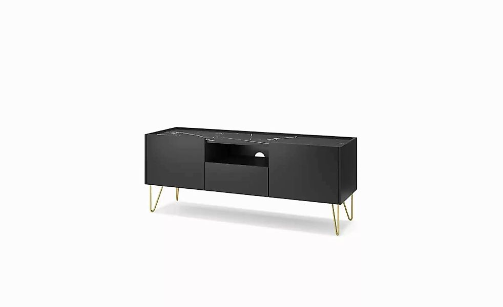 Lowboard  Harmony ¦ schwarz ¦ Maße (cm): B: 144 H: 55 Kommoden & Sideboards günstig online kaufen