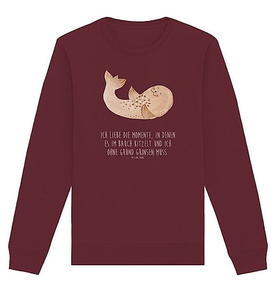 Mr. & Mrs. Panda Longpullover Größe XL Robbe Liegen - Burgundy - Geschenk, günstig online kaufen