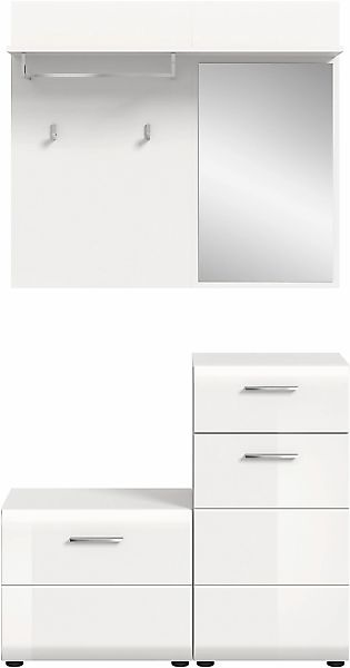 INOSIGN Garderoben-Set "FLORENZ, 3tlg., best. aus: Garderobenspiegelpaneel, günstig online kaufen