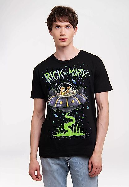 LOGOSHIRT T-Shirt "Rick & Morty - Raumschiff", mit lizenziertem Print günstig online kaufen