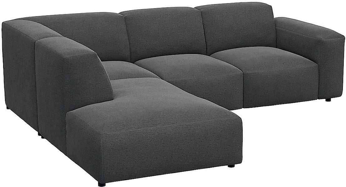 FLEXLUX Ecksofa "Lucera, super bequem durch hochwertigen Sitzaufbau mit Kal günstig online kaufen