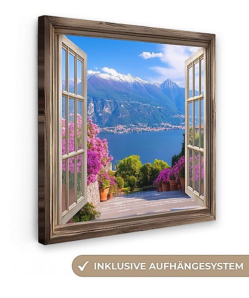 OneMillionCanvasses® Leinwandbild Durchblick - Berg - Landschaft - Ausblick günstig online kaufen