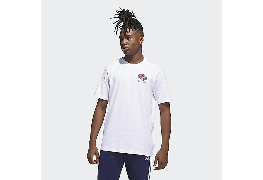 adidas Sportswear T-Shirt M HLDY GFTBOX T sportlicher Stil, mit Motiv-Grafi günstig online kaufen