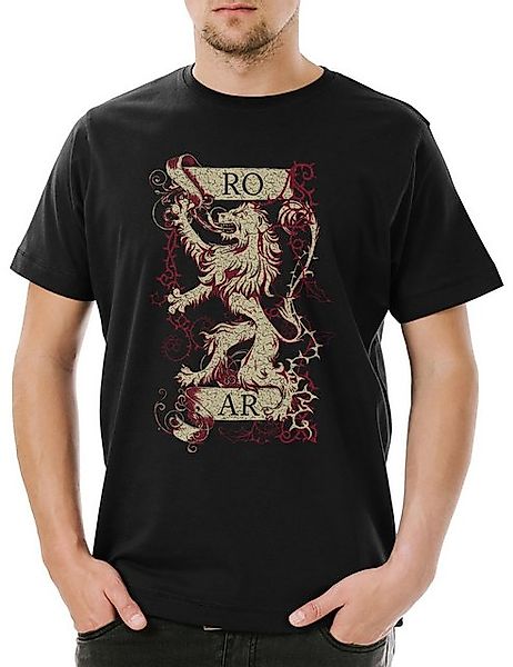 Urban Backwoods Print-Shirt Urban Backwoods Roar Lion Herren T-Shirt Schwar günstig online kaufen