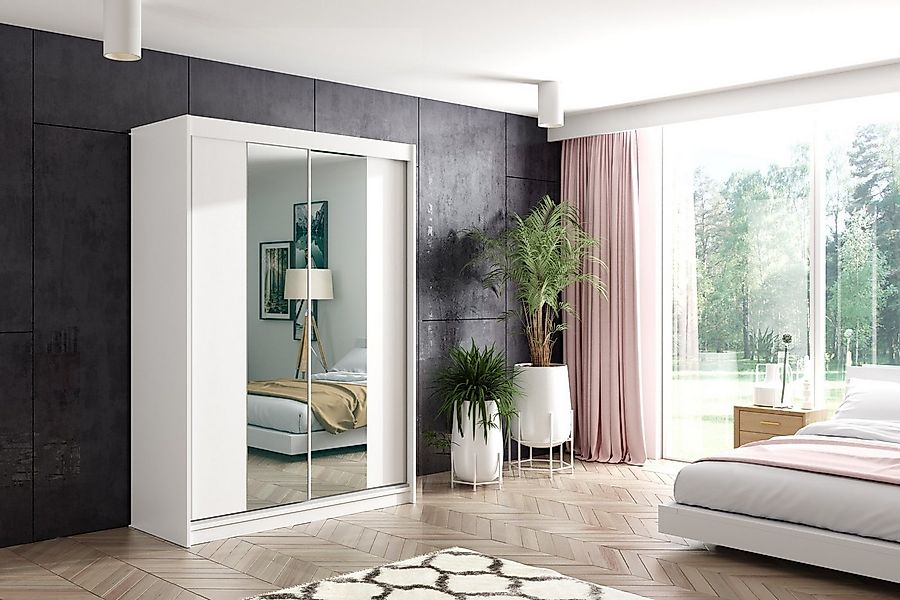 ALTDECOR Schiebetürenschrank LUZO (Kleiderschrank Garderobenschrank mit vie günstig online kaufen