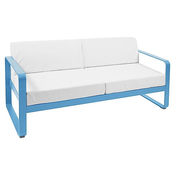 Bellevie Lounge-Sofa 2-Sitzer E1 Maya-Blau 81 Grauweiß günstig online kaufen