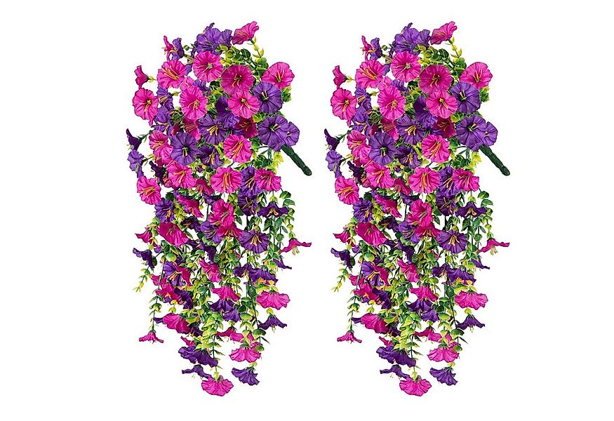 Kunstblumenstrauß 2 Stück Künstlich Hängende Blumen, Kunstblumen Veilchen H günstig online kaufen