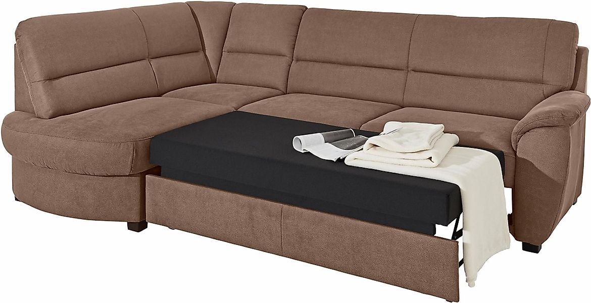 sit&more Ecksofa »Pandora L-Form« wahlweise mit Bettfunktion und Bettkasten günstig online kaufen