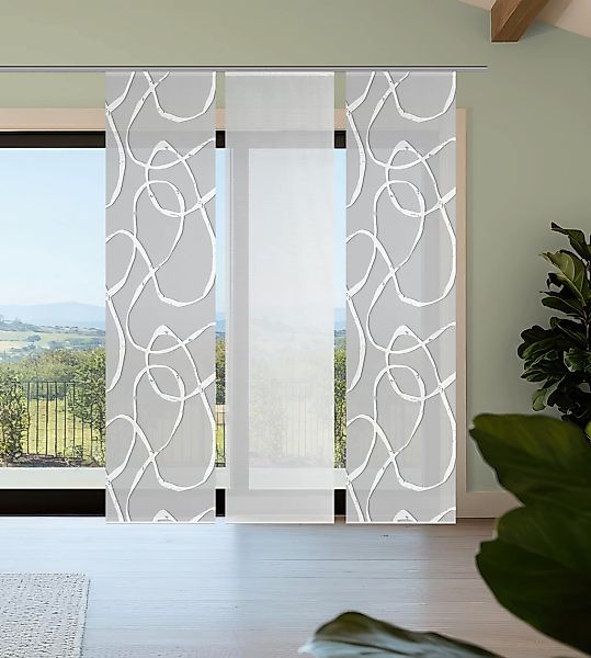 Vision S Schiebegardine "OPHELIA" Paneelwagen 3 Stk. tlg. Schiebevorhang,Ba günstig online kaufen