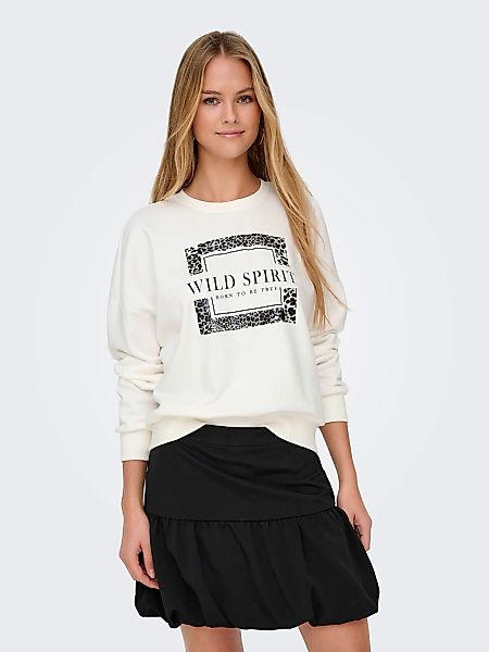 ONLY Sweatshirt "ONLRUNA L/S O-NECK BOX CC SWT" günstig online kaufen