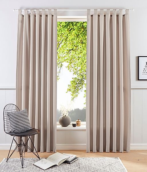 my home Vorhang "Raja" Ösen 2 Stk. tlg. 2er-Set, Bestseller, einfarbig, mod günstig online kaufen