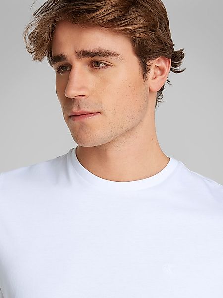 Calvin Klein Jeans T-Shirt "SS SMOOTH CTTN SOLID CREWNK TEE", mit Logo günstig online kaufen