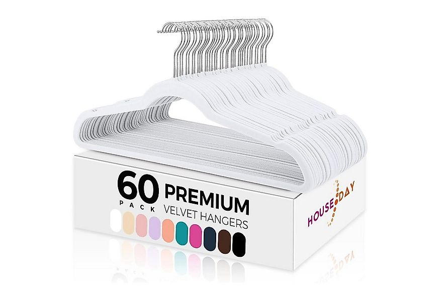 House Day Kleiderbügel Samt, rutschfest, (Packung, 60-tlg), mit 360° drehba günstig online kaufen