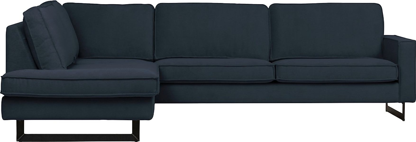 Home affaire Ecksofa "Pinto, 290 cm, Cord, Chenille, Lederoptik, Ottomane l günstig online kaufen