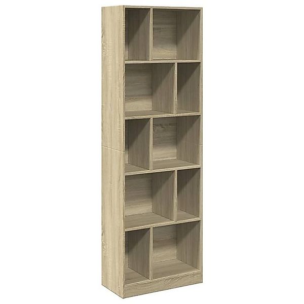 vidaXL Bücherregal Bücherregal Standregal Bodenregal Sonoma Eiche 57x28,5x1 günstig online kaufen