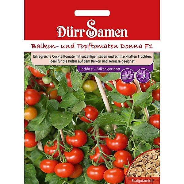 Dürr Samen Balkontomaten Donna F1 Saatgut günstig online kaufen