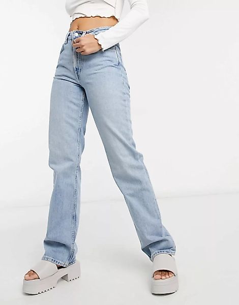 Weekday – Voyage – Jeans aus Bio-Baumwolle mit hohem Bund und geradem Bein günstig online kaufen