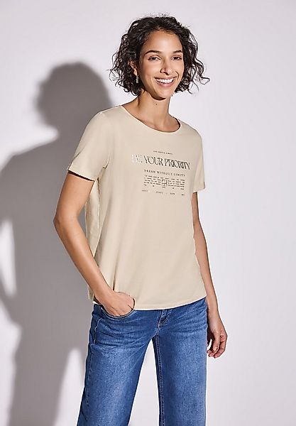 STREET ONE T-Shirt aus Baumwolle mit Stretchante günstig online kaufen