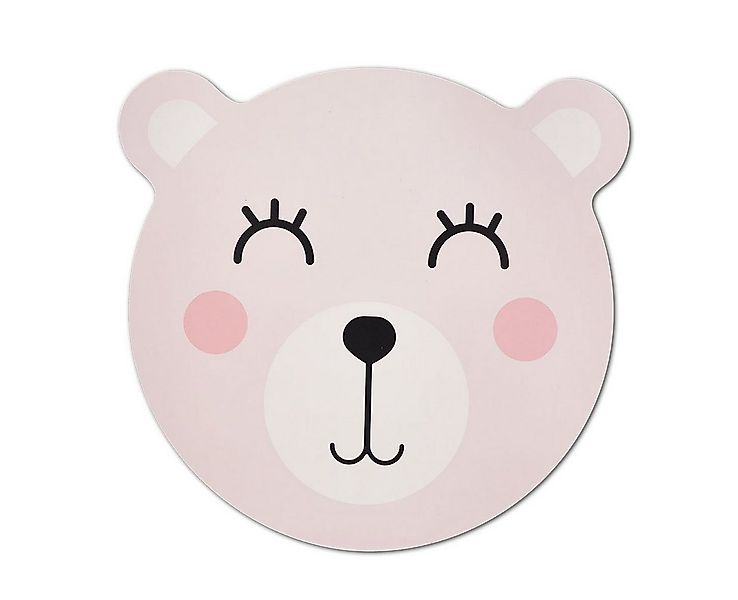 Zeller Present Platzset Bär, (1-St), Kunststoff, rosa, Ø38 cm (1 Stück) günstig online kaufen