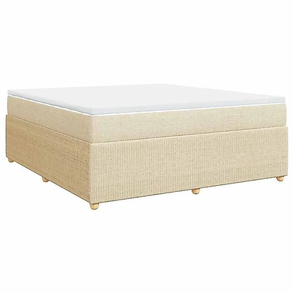 vidaXL Boxspringbett mit Matratze Creme 180x200 cm Stoff 3285593 günstig online kaufen