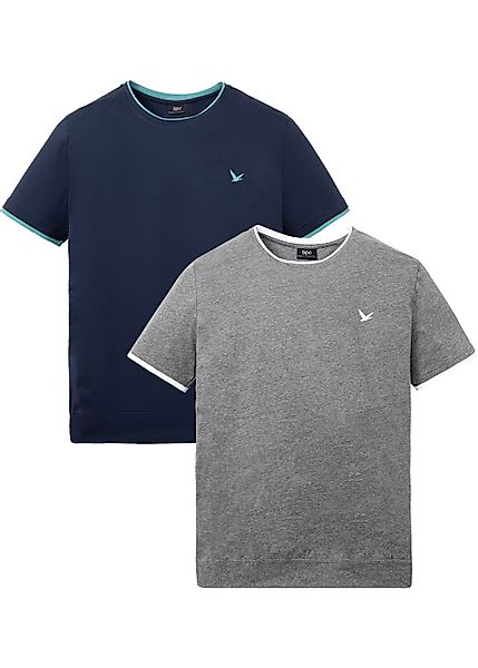 bonprix T-Shirt "T-Shirt (2er Pack)" Packung, 2, 2 Stk. T-Shirt (2er Pack) günstig online kaufen