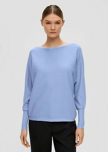 s.Oliver BLACK LABEL Sweatshirt Strickpullover, BLUE günstig online kaufen