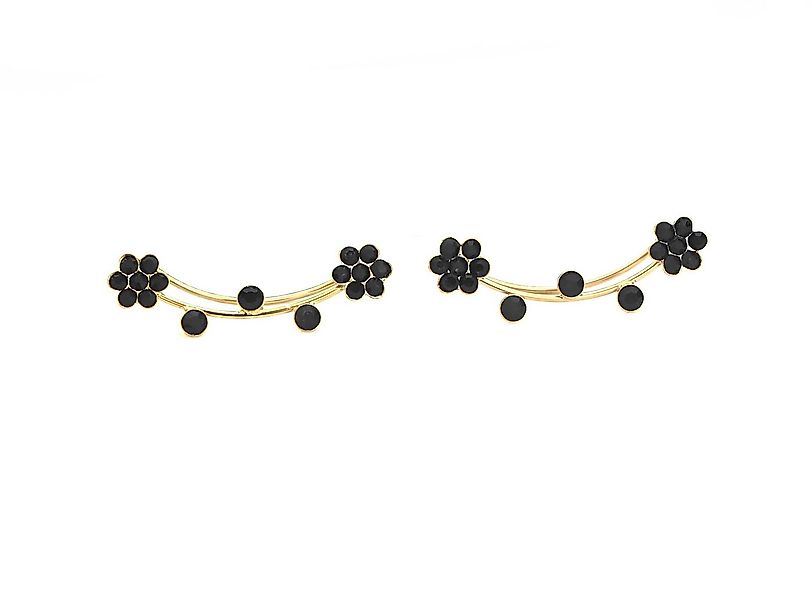 Villa Sorgenfrei Schmuckmanufaktur Ohrklemmen-Set Blüten Ohrkletterer Gold günstig online kaufen