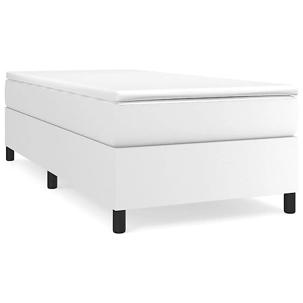 vidaXL Boxspringbett Weiß 100x200 cm Kunstleder1465984 günstig online kaufen