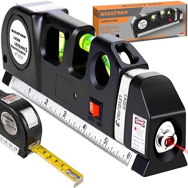 BIGSTREN Wasserwaage Bigstren Präzisions-Laser-Wasserwaage mit 250 günstig online kaufen