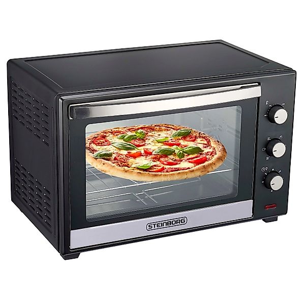 Steinborg SB-3006 Backofen 60 Liter 2000 Watt Schwarz günstig online kaufen