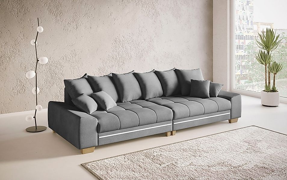 Mr. Couch Big-Sofa "Nikita II" mit RGB-LED Beleuchtung, Kaltschaumpolsterun günstig online kaufen