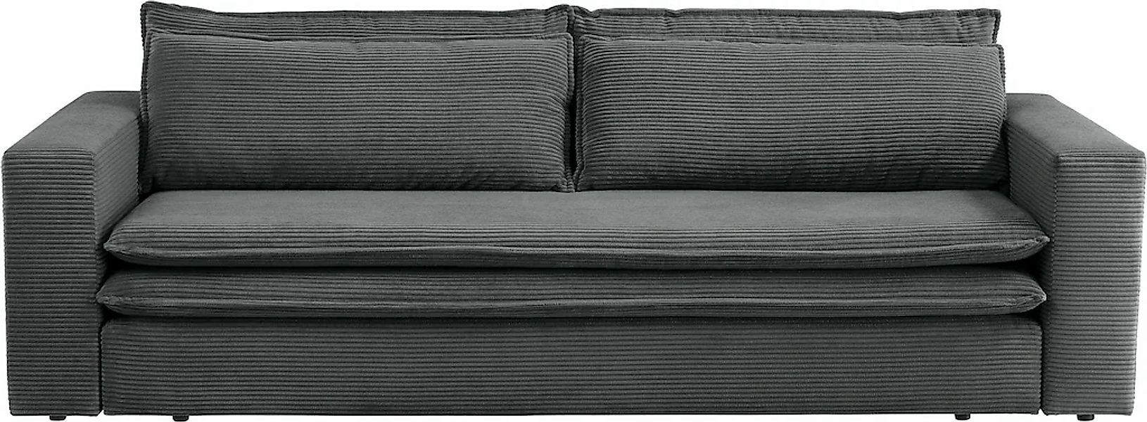 Places of Style 3-Sitzer »PIAGGE«, Cord-Bezug - mit Bettfunktion und Bettka günstig online kaufen